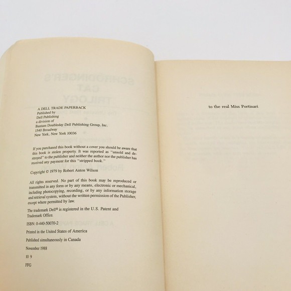 Schrodinger's Cat Trilogy by Robert Anton Wilson - Picture 6 of 8